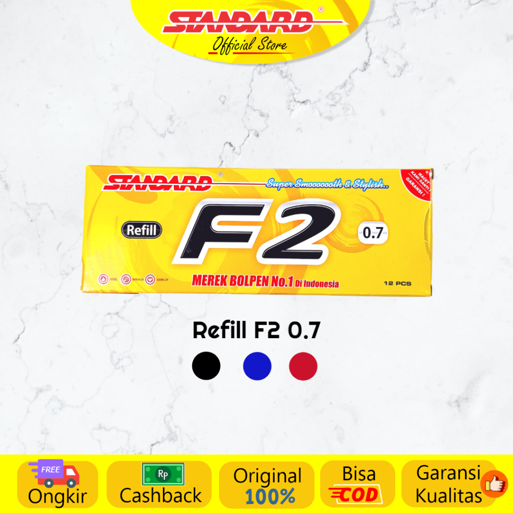 Standard -  Refill Pulpen  F2 0.7 ( Isi Pulpen / Pena / Ballpoint ) (2)