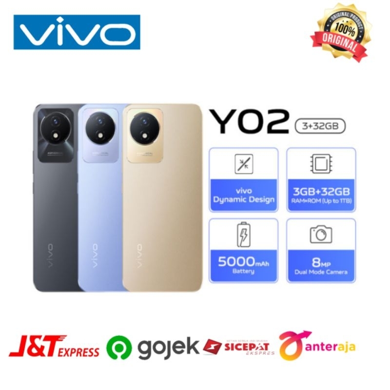 Jual Vivo Y02 RAM 3 Terlengkap & Harga Terbaru Mei 2026 | Shopee Indonesia