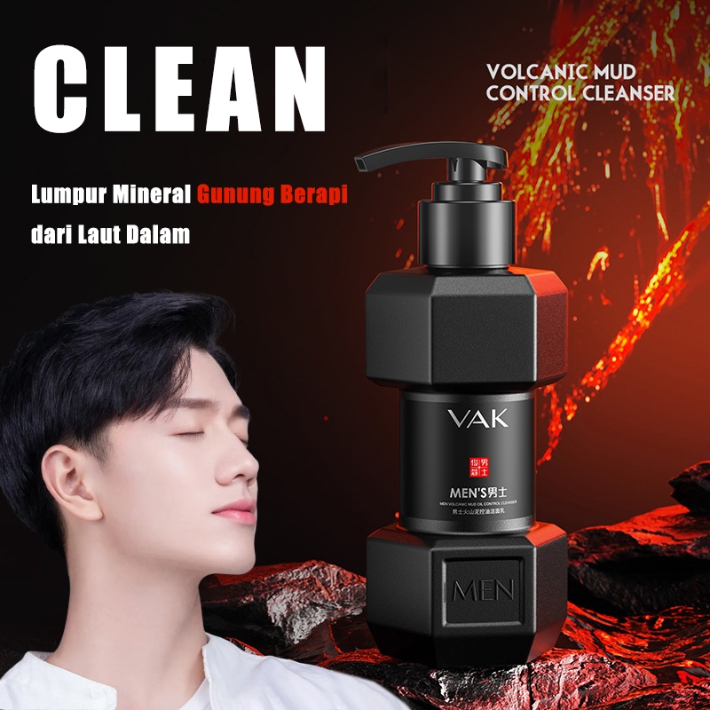 Pembersih Wajah Lumpur Vulkanik Pria 150ml foto 1