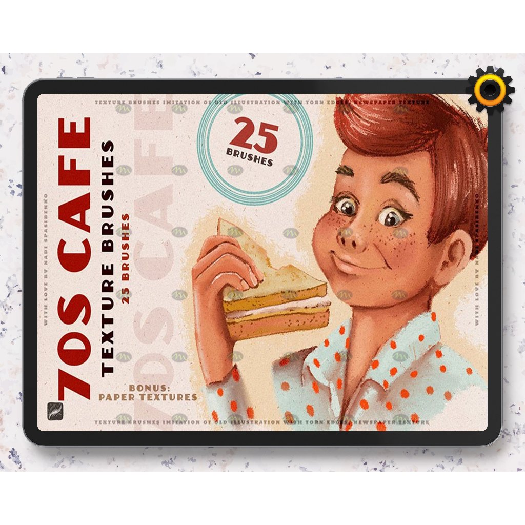 Jual Procreate Brush - Vintage Texture Brushes | Shopee Indonesia