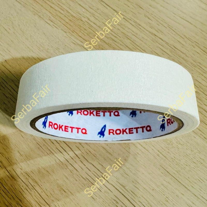 Jual Masking Tape ROKETT 1 Inch x 20 Yards / Lakban Kertas TOP TERMURAH ...