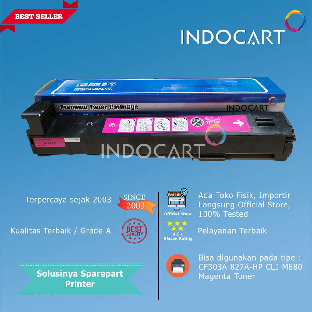 Jual Toner Cartridge Compatible CF302A 827A-Printer LaserJet HP M880 ...