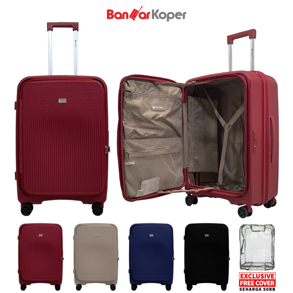Jual President PPZ1503 Koper 24 Inch Frontload Hardcase PP Anti Pecah ...