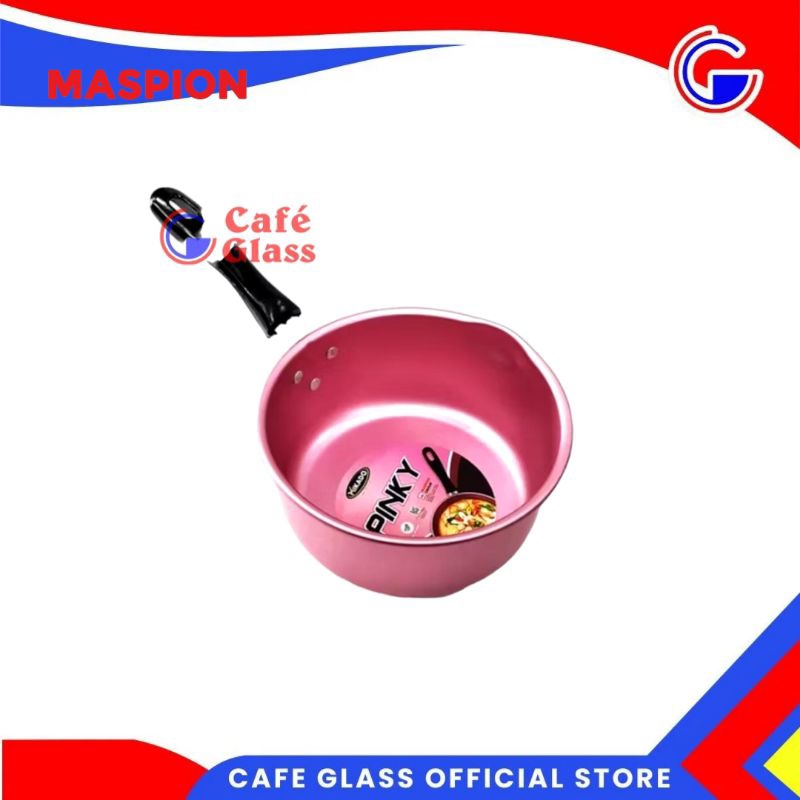 Panci Susu Gayung Pink Lover - Non-Stick Sauce Pan Aluminium 16Cm 18Cm - Alat Masak Mikado