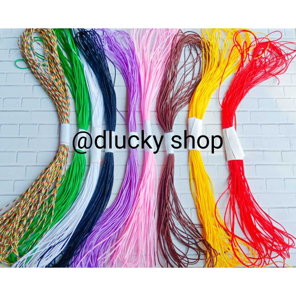 Jual tali giok tali bahan meronce kerajinan DIY 1 roll per 10 meter ...