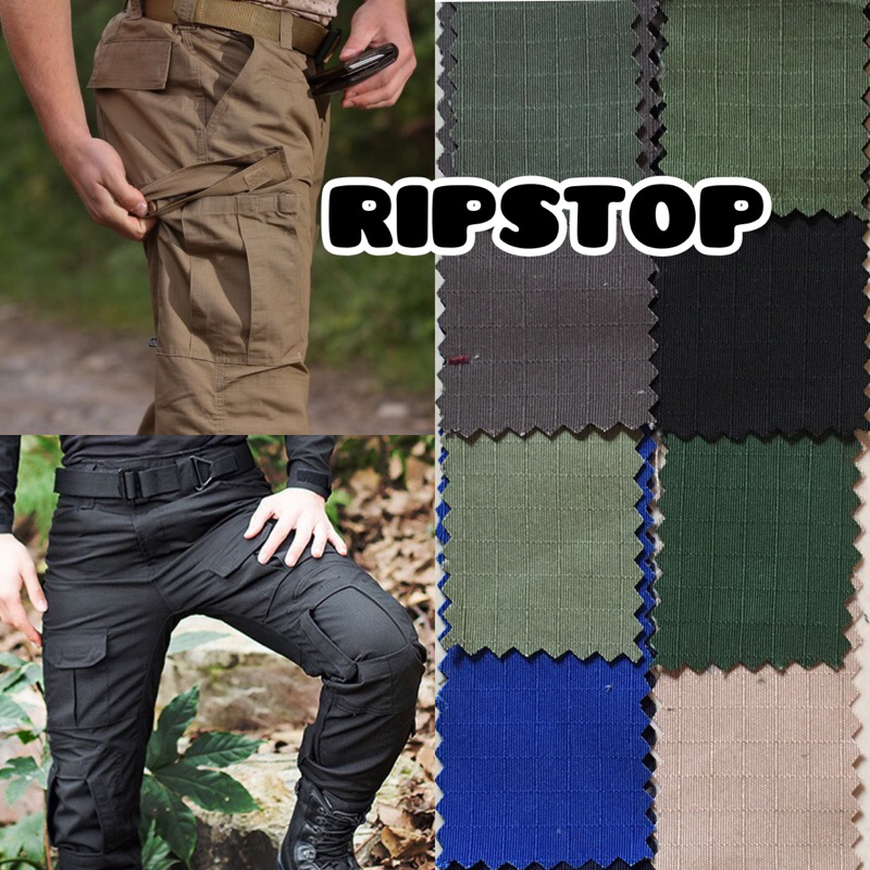 Jual KAIN RIPSTOP | BAHAN KAIN RIPSTOP | METERAN (0,5M) | Shopee Indonesia