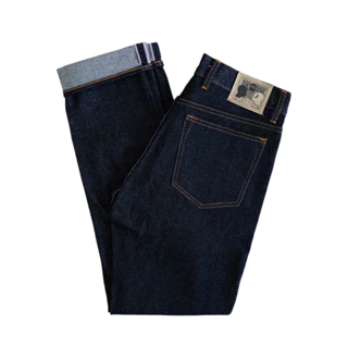 Transworld Celana Denim Selvedge 15 Oz Kaku Accent Black Indigo Art Ramon
