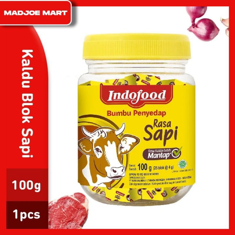 Jual Kaldu Blok Indofood Rasa Sapi 100gr - 1 pcs | Shopee Indonesia