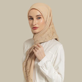 Wulang Narawangsa Hijab Segi Empat Musi Nude Kerudung Segi Empat Hijab Motif Segi Empat Hijab