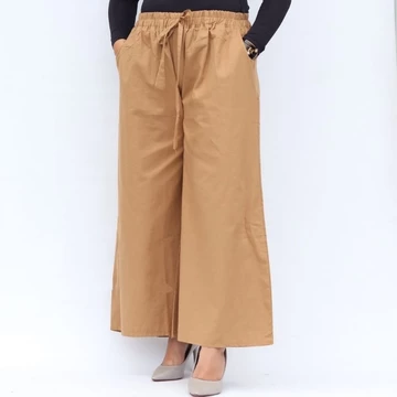 Celana Kulot Jumbo Premium XXL Pinggang Full Karet Bahan Katun Outlet Shopee Bisa