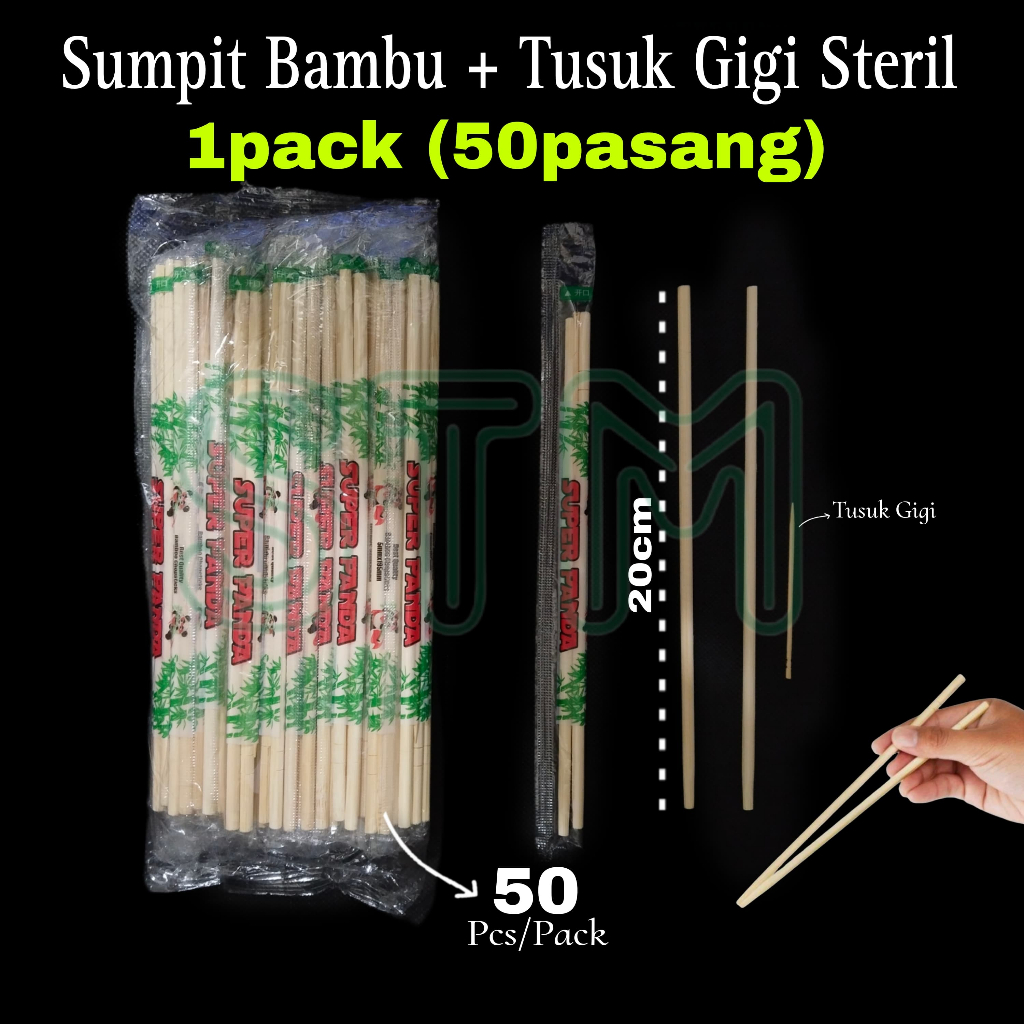Jual Sumpit Bambu Steril + Tusuk Gigi/Sumpit Bambu Tanpa Serabut Super ...