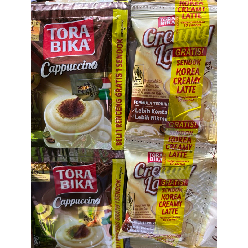 Jual TORABIKA CAPPUCINO/LATTE RENCENG ( ISI 10 SACHET ) | Shopee Indonesia