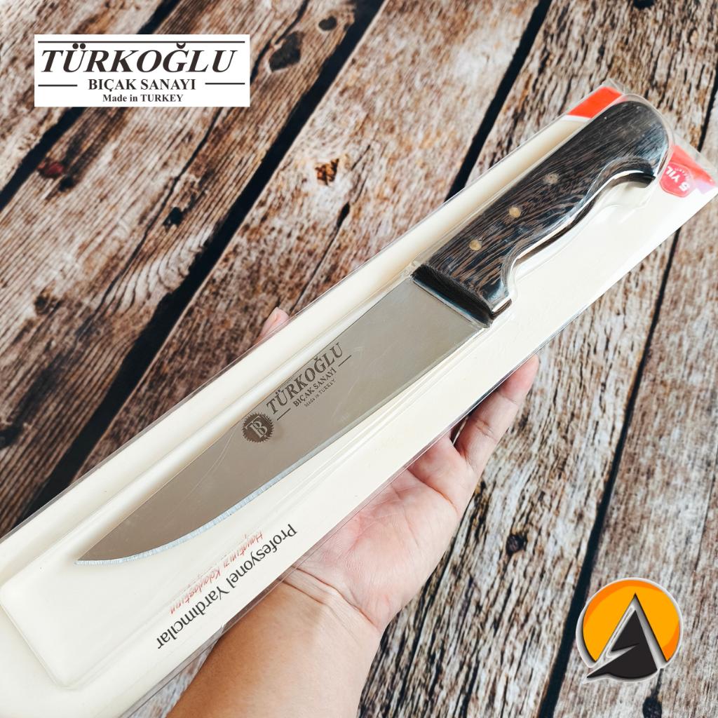 Jual Butcher knife pisau sembelih Turkoglu straight 18 cm original ...