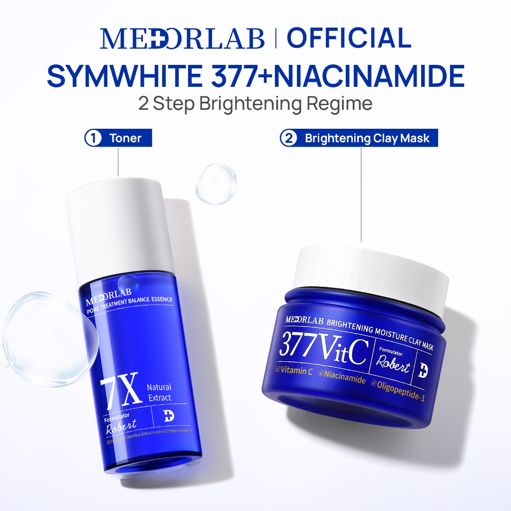 Jual MEDORLAB 2pcs Set SymWhite377&5X Vitamin C Whitening Spot Mask+3× ...