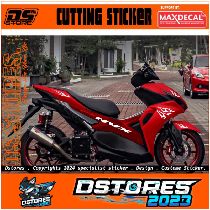 Jual ARV5 CUTTING STICKER STRIPING VARIASI AEROK NEW STIKER CUTTING ...