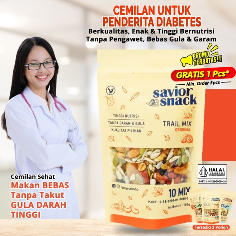 Jual Cemilan Diabetes Bebas Gula Makanan Sehat Tanpa Pengawet | Savior ...