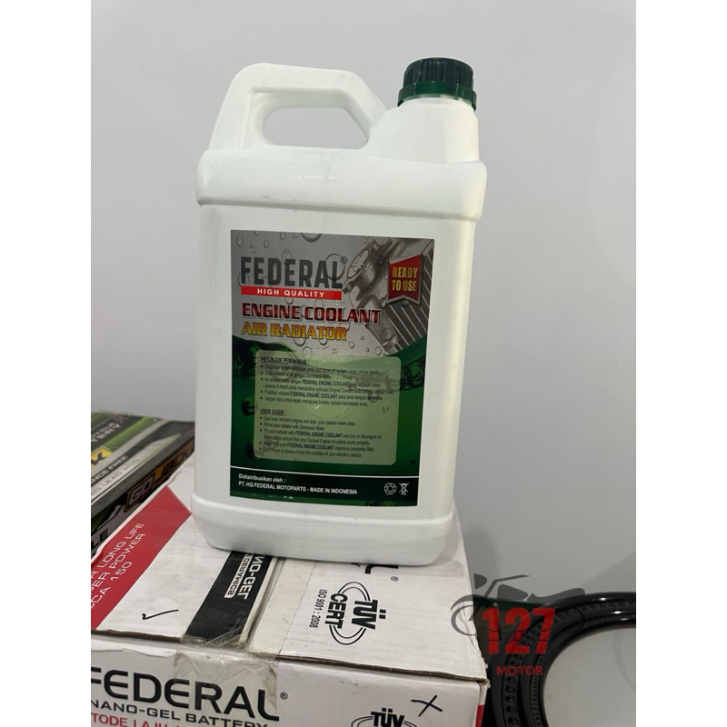 Jual Air Radiator 5L Federal Hijau | Shopee Indonesia