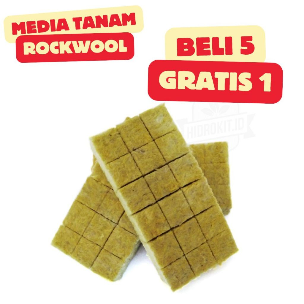 Media Tanam Rockwool Hidroponik isi 18 Kotak