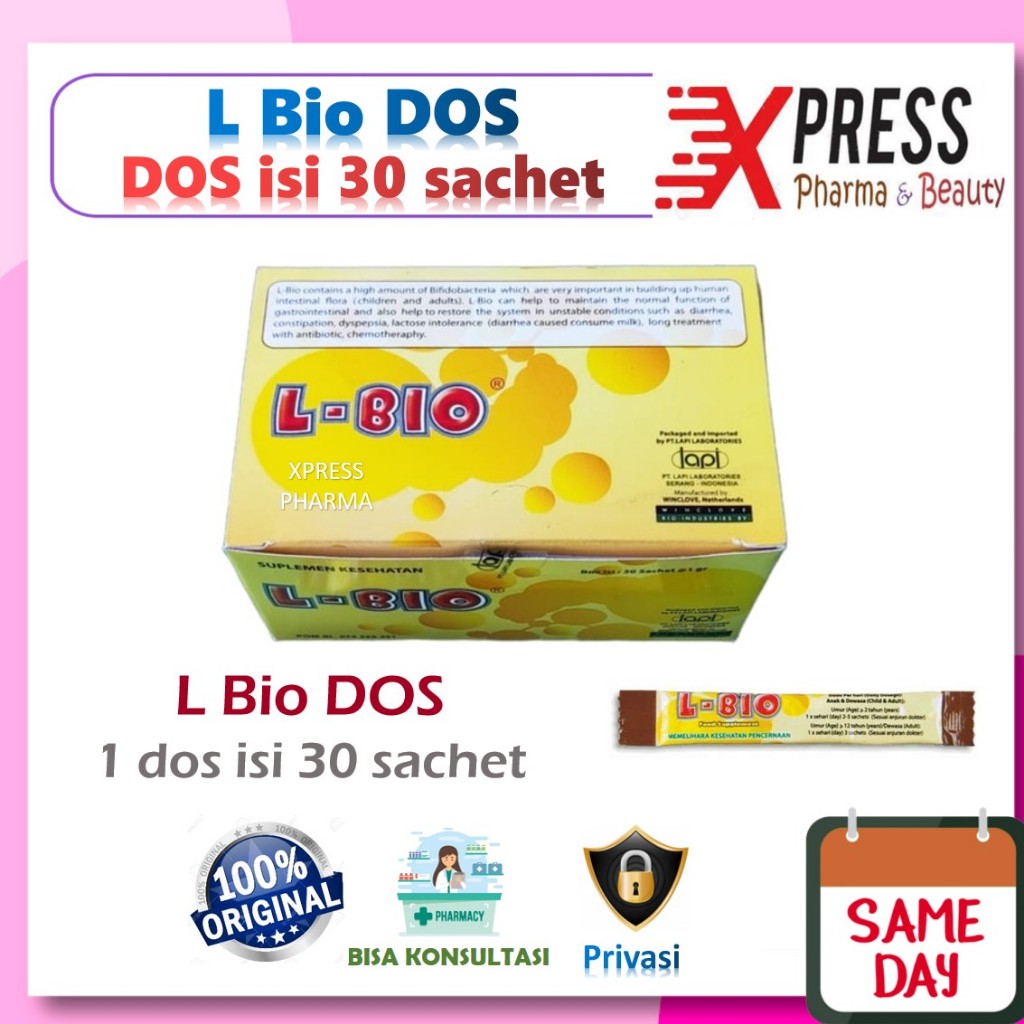Jual XPRESS ! DOS L Bio Diare Anak Serbuk Sachet Obat Lacto B L-Bio ...