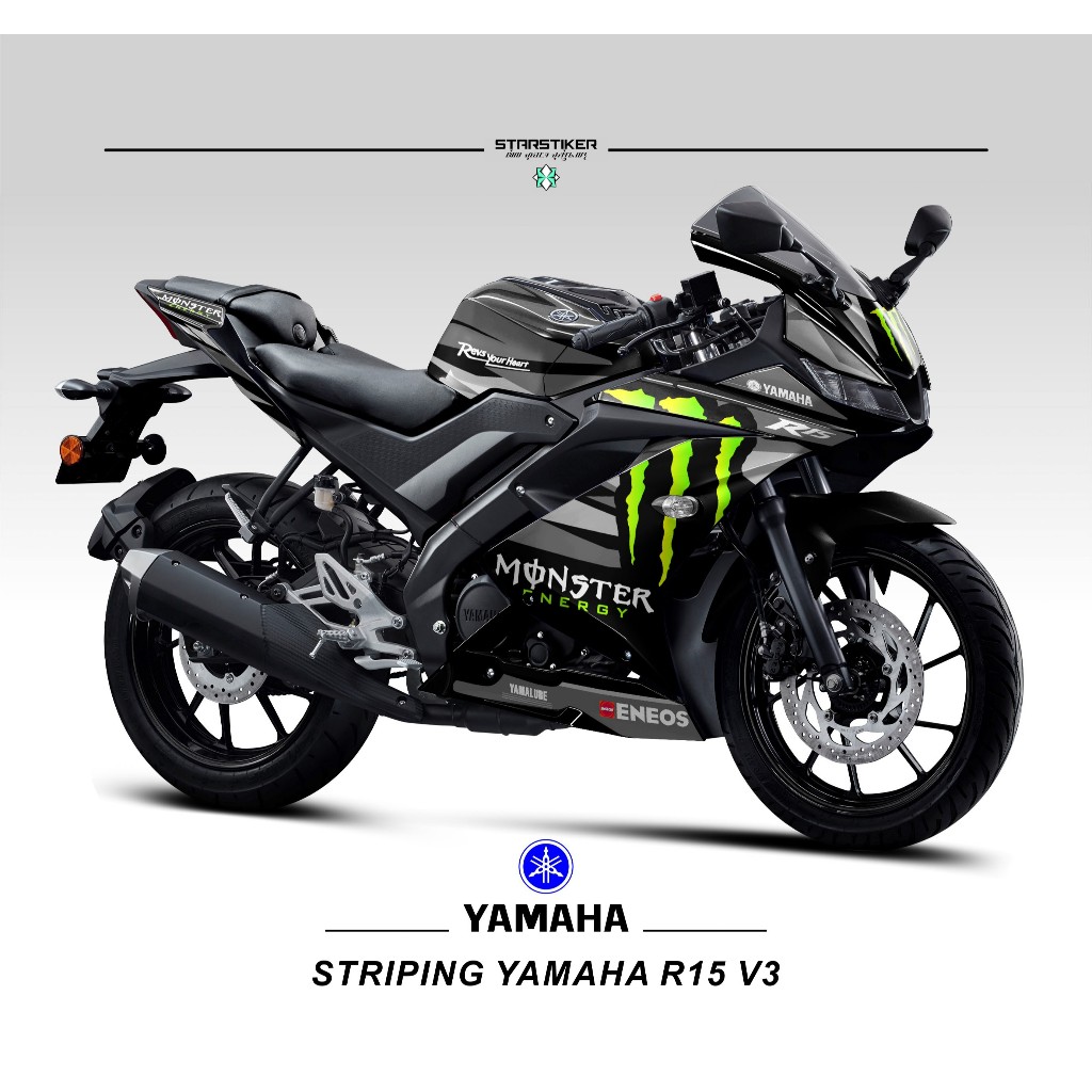Jual decals semifull R15 V3 / Motif 9 /Sticker/variasi motor/ Stock ...