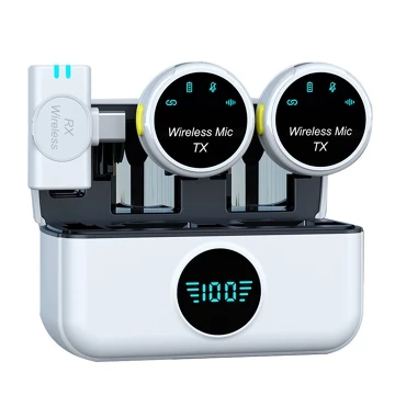 SMARTCOM Q8 A21 M5 A35 A11 N8 N9 N11 Wireless Clip On Mic Dual Microphone HP Wireless Lavalier