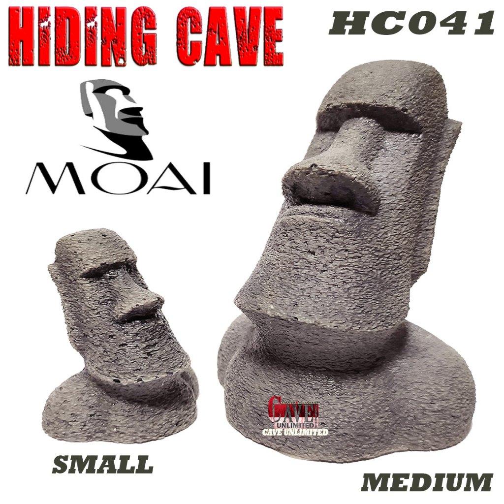 Jual HC041 HIDING CAVE MOAI KEPALA BATU MOA'I AQUASCAPE REPTILE ...