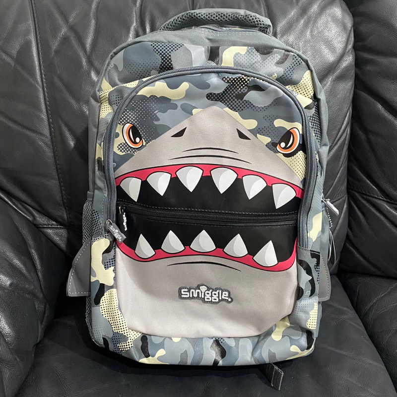 Jual Smiggle Backpack Boys Kids Shark Gray / Tas Ransel Anak Sekolah ...