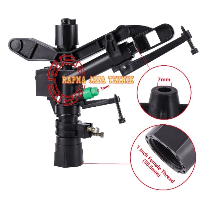 Jual Springkler Big Gun Rain PVC 1 inch | Penyiraman pertanian | Shopee ...
