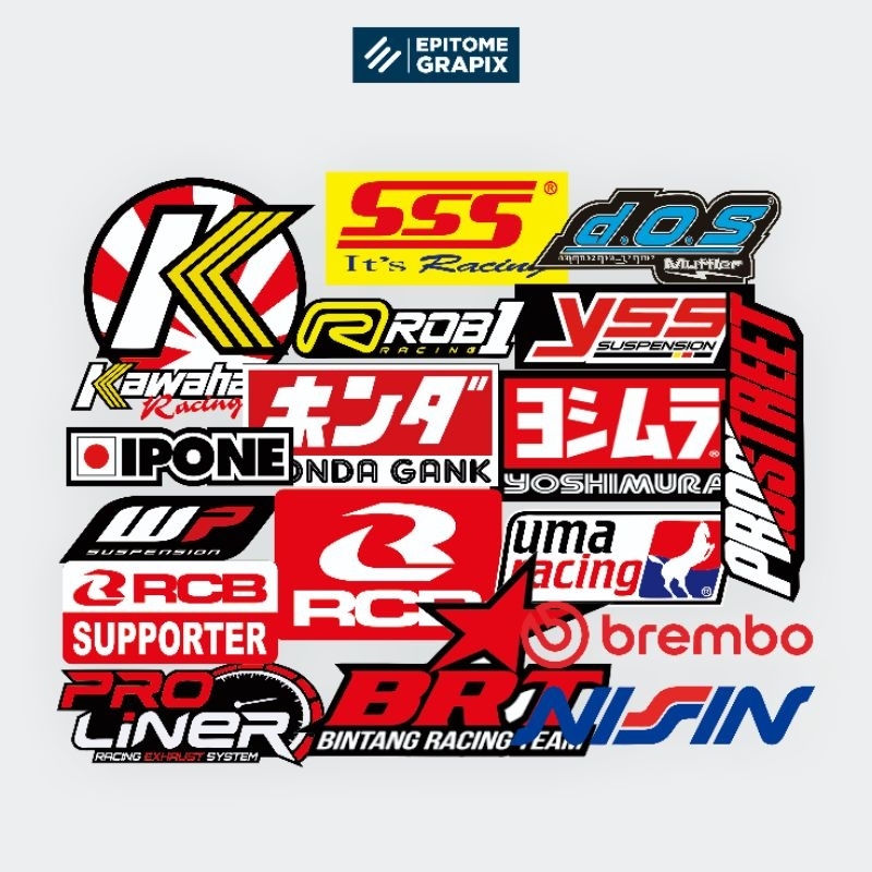 Jual Stiker Pack Racing Aesthetic Vinyl Untuk Laptop Helm Tumblr Case ...