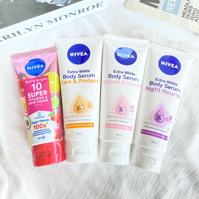 Jual Ready Stok Nivea Extra Bright Body Serum Super Vitamin