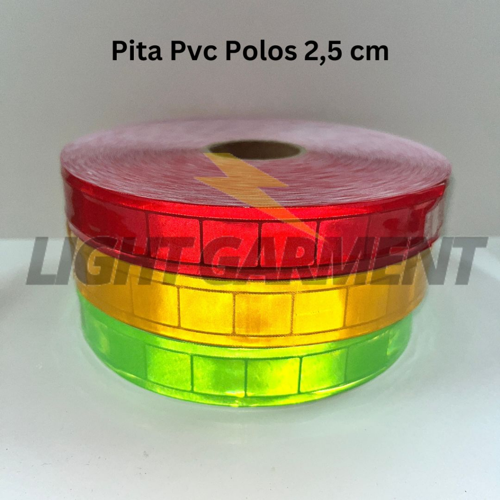 Jual Pita Scotchlite Skotlet Scotlight PVC Reflektif 2,5cm per 1 Meter ...