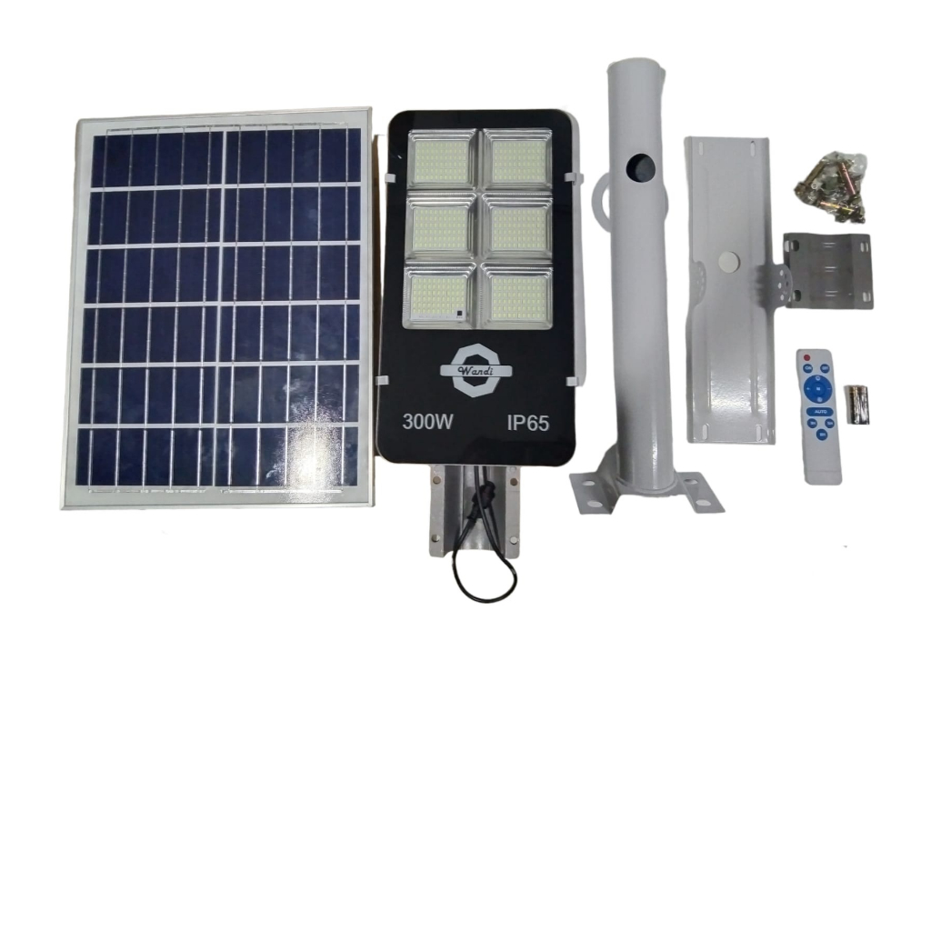 Jual WANDI LAMPU PJU / LAMPU JALAN / KAP JALAN LED + SOLAR CELL 300W ...