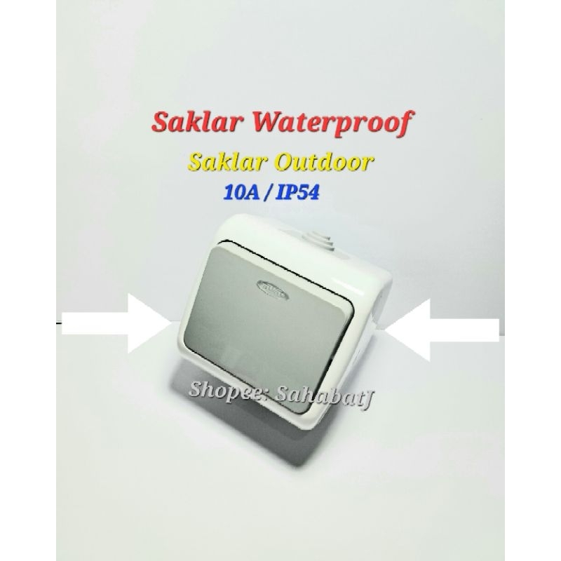 Jual Saklar Waterproof Outdoor On Off Engkel Tunggal Anti Air Hujan ...