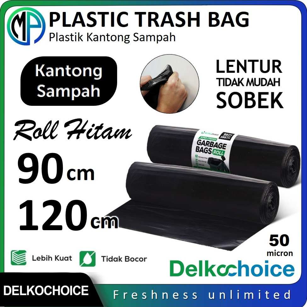 Jual Kantong Kresek Plastik Sampah Per Roll Cm X Cm Trash Bag Garbage Bags Hitam