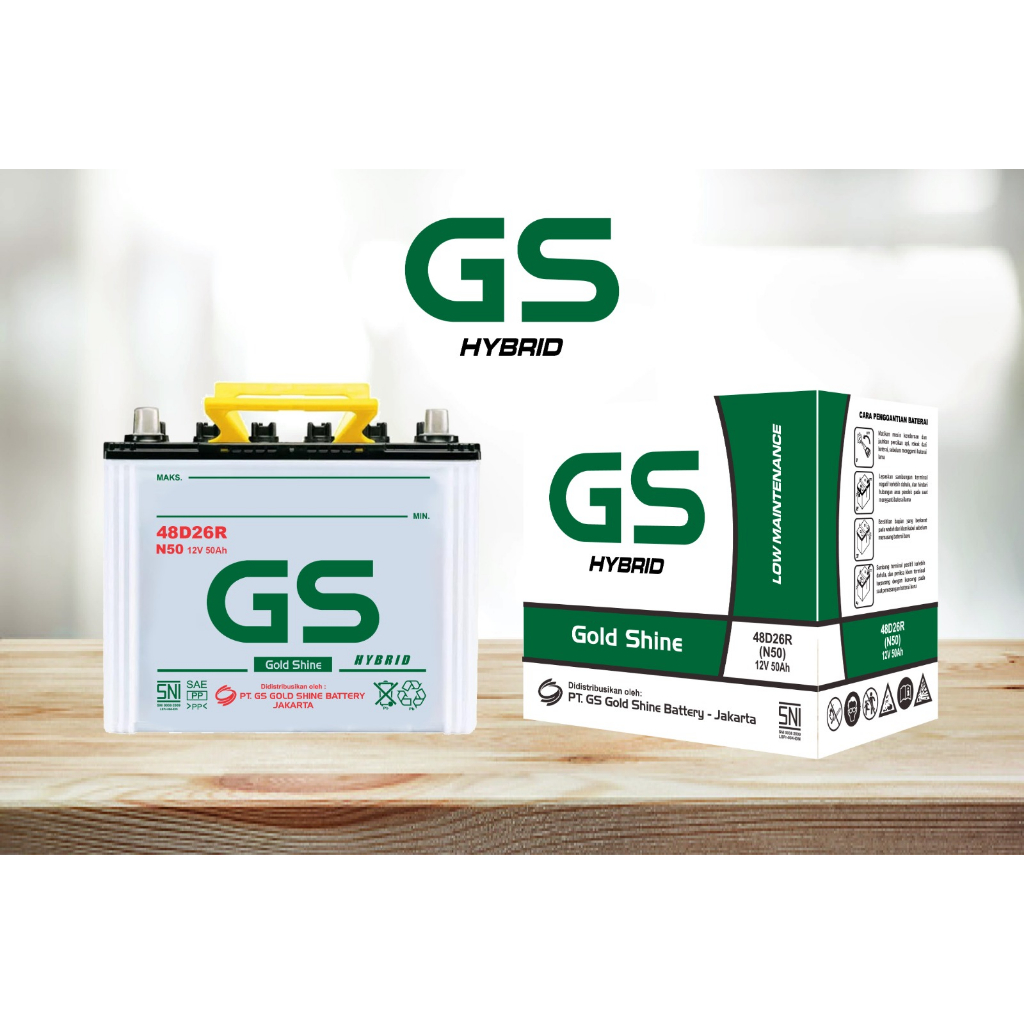 Jual AKI MOBIL GS GOLDSHINE N50 48D26R 12v 55ah HINO, DUTRO TRUCK AKI