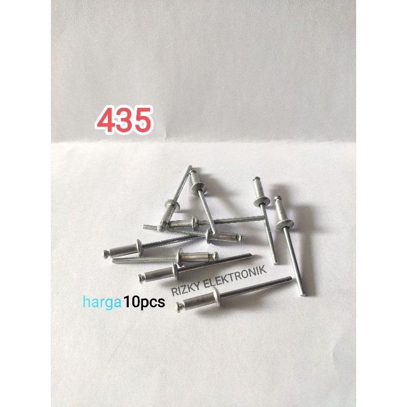 Jual Paku Rivet Ripet 435 Penyambung Plat Besi Multifungsi Kualitas ...