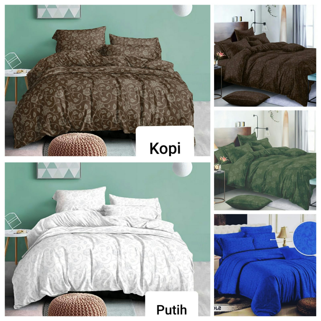 Jual Bedcover Set Sprei 90 100 120 140 160 180 200 Bahan Emboss ...