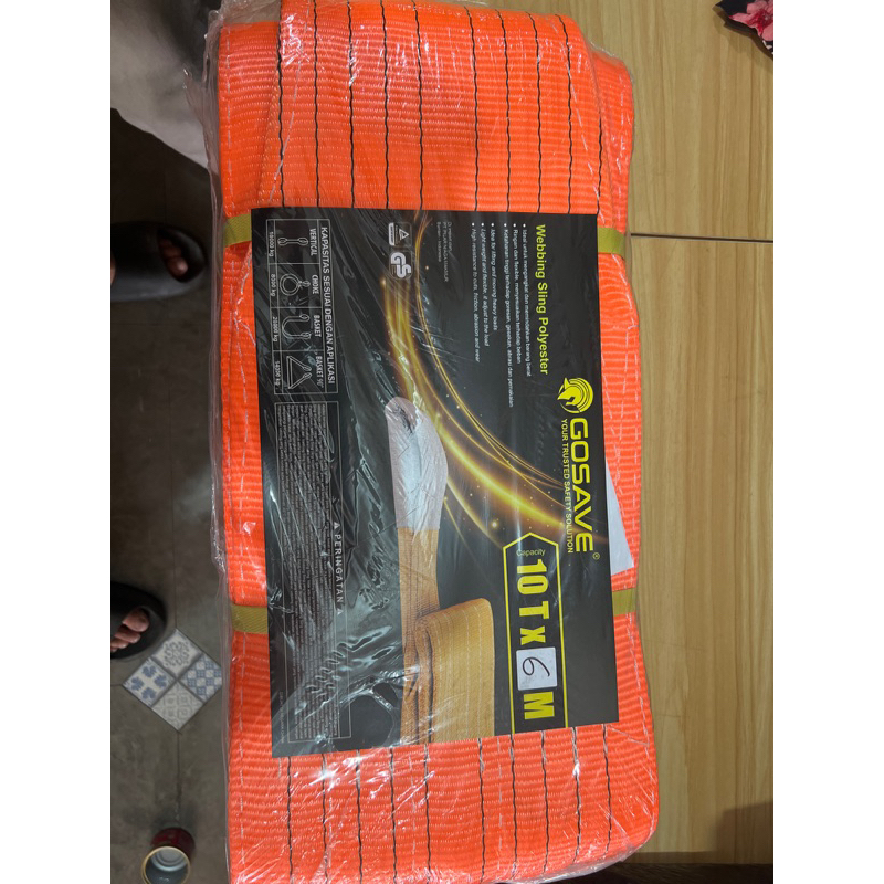 Jual bing sling GOSAVE 61 Caps 10 Ton x 6 Meter / 10 x 6 Shopee