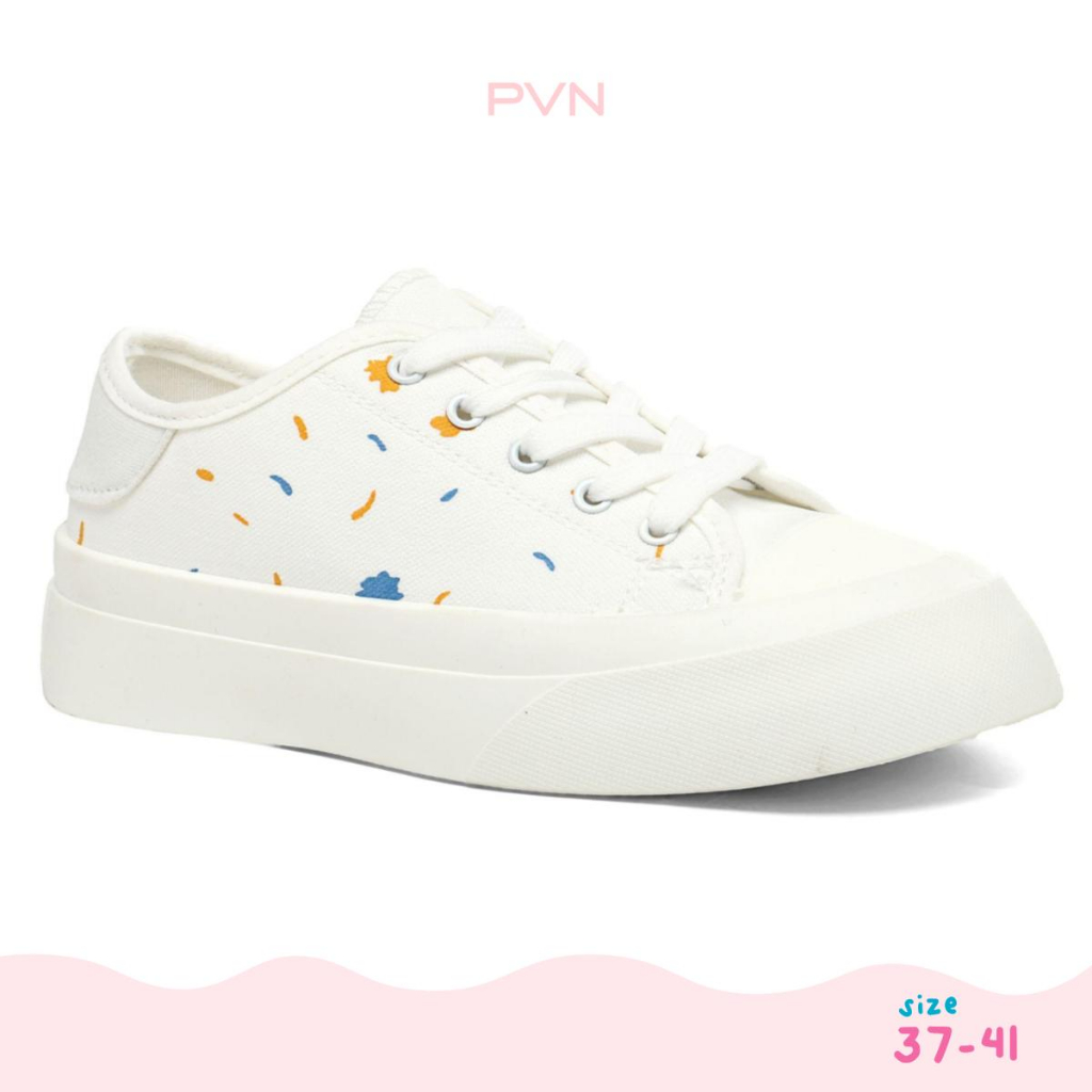 Jual Pvn Kuki Sepatu Sneakers Wanita Putih Sport Shoes 123 Shopee