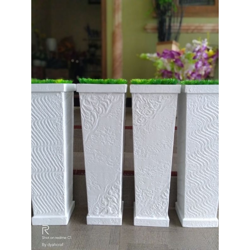 Jual POT#VAS BUNGA LEGKAP DGN BUSA DAN RUMPUT REAL PRODAK FREE BABEL ...