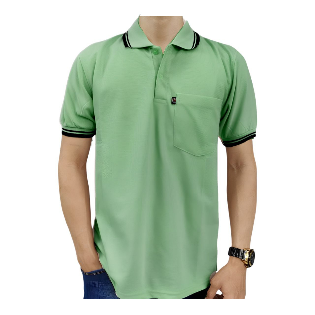 Jual Dailystore Kaos Polo Shirt Dewasa Saku Lengan Pendek Kaos