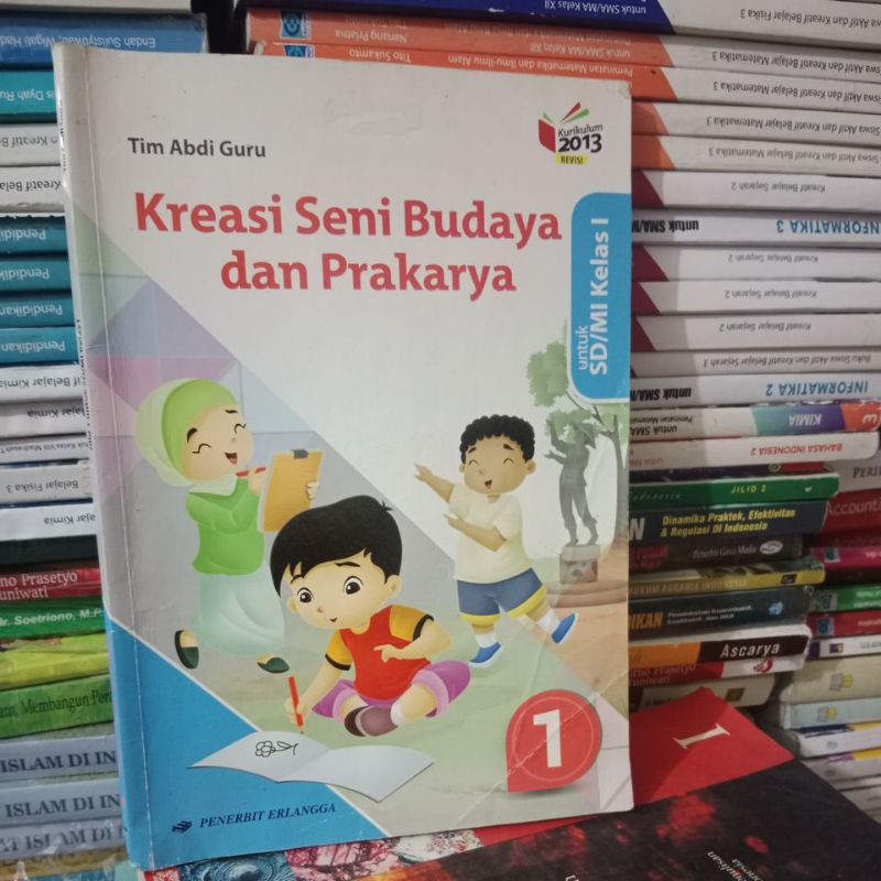 Jual buku kreasi seni budaya dan prakarya SD kelas 1 penerbit erlangga ...
