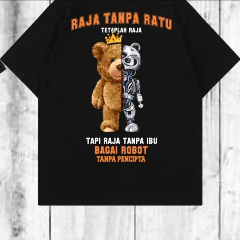 Jual Kaos kata Raja tanpa ratu tetaplah Raja / kaos kata kata / kaos ...