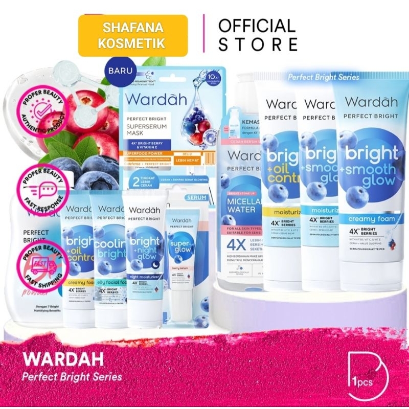 Jual WARDAH PERFECT BRIGHT SERIES | Creamy Bright Foam | Moisturizer ...