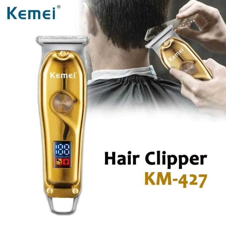 Mesin Cukur Rambut Kumis Jenggot Elektrik Kemei KM 427 Clipper | AutoStock