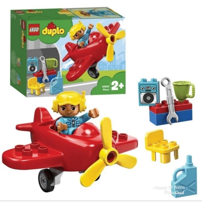Jual Lego 10908 Duplo Plane 2+-Mainan Pesawat Lego-Original | Shopee ...