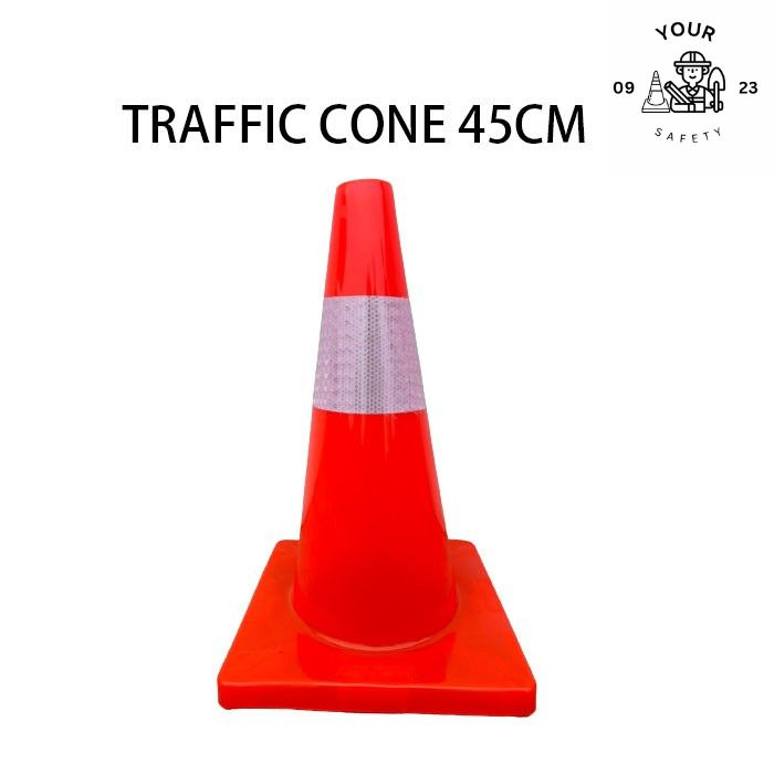 Jual Safety Traffic Cone 45 Cm / Kerucut Lalu Lintas | Shopee Indonesia