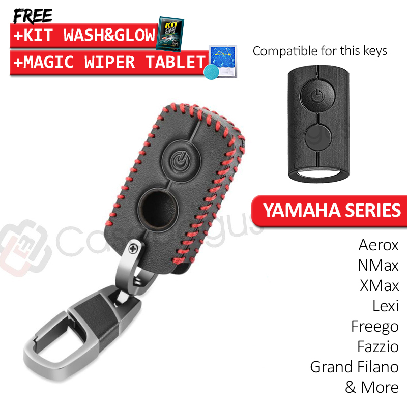 Jual Yamaha Nmax Aerox Lexi Freego - Black Red Case Kunci Motor Key ...