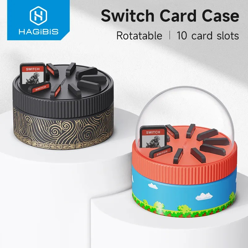 Jual HAGIBIS SWITCH ROTATING GAME CARD CASE STORAGE BOX WITH 10 FOR ...