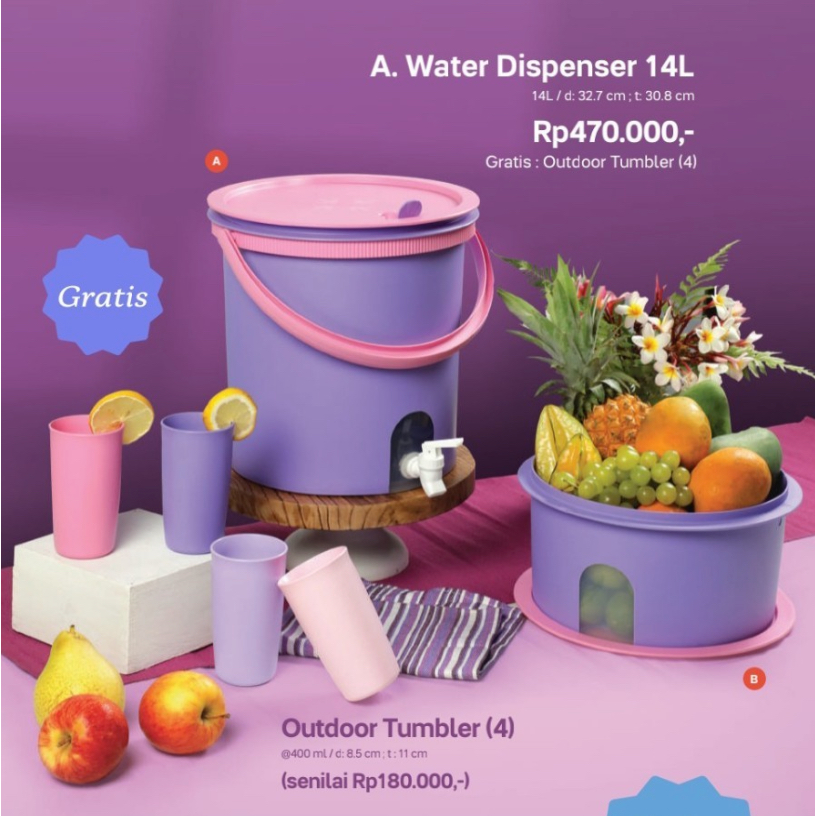 Jual Water Dispenser Set + Canister / Paket Dispenser dan Toples ...